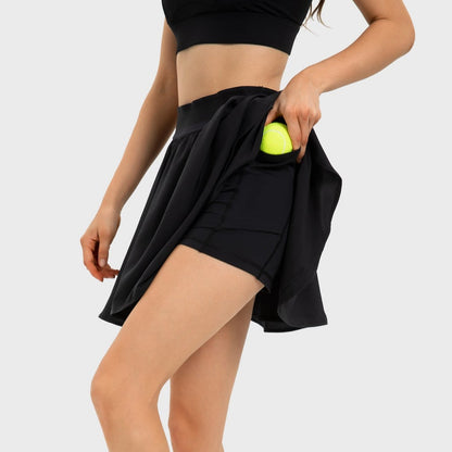Fresh™ 2-in-1 Gathered Tennis Skirt