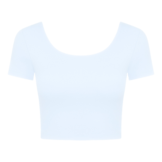 Hival™ Gathered Cropped T-Shirt